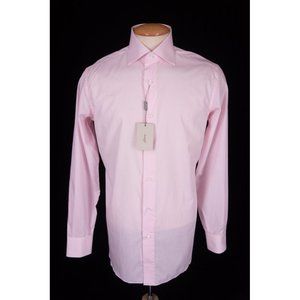 BRIONI New Pink Adera William Cotton Dress Shirt